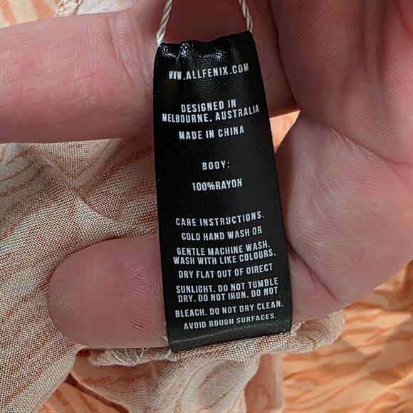 NWT- ALLFENIX Button Down Top - Picture 11 of 11